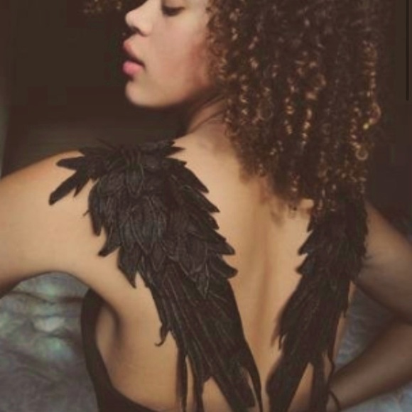 Dresses & Skirts - Black Wing Mini Dress